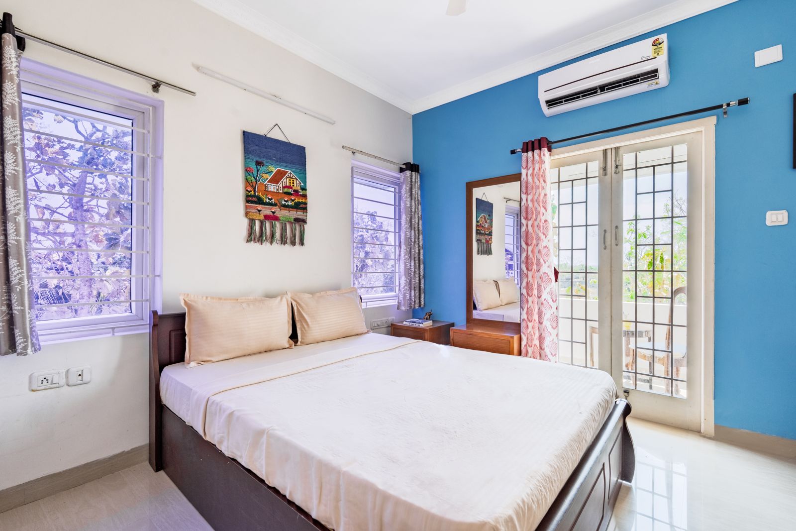Air conditioned bedroom