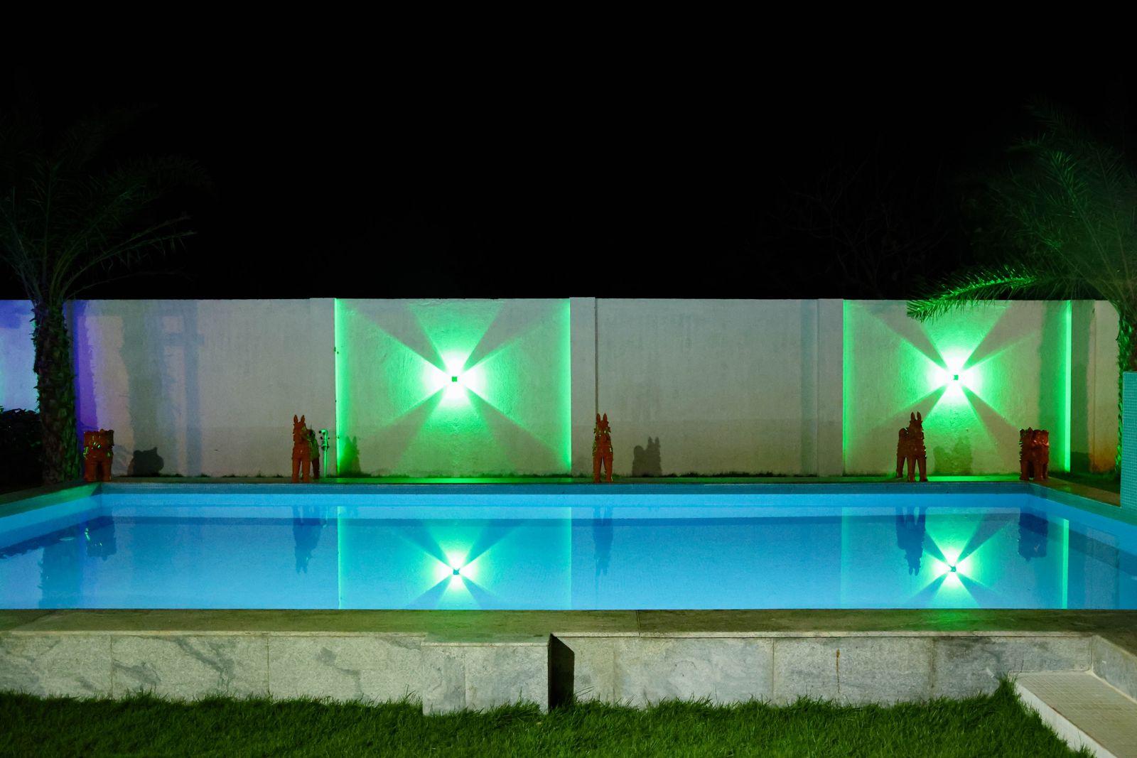 Pool at night